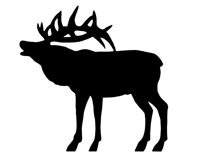 Majestic Wildlife Silhouette Metal Lawn Art - Rustic Outdoor Sculpture for Gardens and Patios