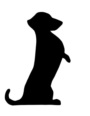 Majestic Pet Silhouette Lawn Art - Rustic Outdoor Sculpture for Gardens and Patios