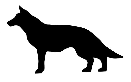 Majestic Pet Silhouette Lawn Art - Rustic Outdoor Sculpture for Gardens and Patios